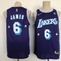 Men's Los Angeles Lakers #6 Lebron James Jersey 75th Anniversary Diamond 2022 Purple City Edition