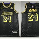 Men's Los Angeles Lakers #24 Kobe Bryant Jersey 2022 Black City Edition Swingman Basketball