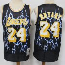 Men's Los Angeles Lakers #24 Kobe Bryant Jersey Black Lighting Classics Basketball