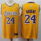 Men's Los Angeles Lakers #24 Kobe Bryant Jersey Gold Swingman Basketball