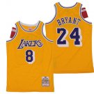 Men's Los Angeles Lakers #8/24 Kobe Bryant Jersey Gold Classics Basketball