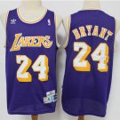 Men's Los Angeles Lakers #24 Kobe Bryant Jersey Throwback Purple Classics Basketball