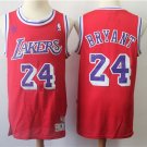 Men's Los Angeles Lakers #24 Kobe Bryant Jersey Throwback Red Classics Basketball