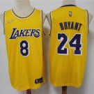 Men's Los Angeles Lakers #8/24 Kobe Bryant Jersey 75th Anniversary Diamond 2022 Gold Icon Edition