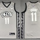 Men's Brooklyn Nets #11 Kyrie Irving Jersey 2021 Gray Statement Edition Swingman Basketball