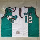 Men's Memphis Grizzlies #12 Ja Morant Jersey Teal White Split Classics Basketball