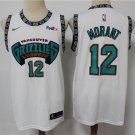 Men's Memphis Grizzlies #12 Ja Morant Jersey White Classic Edition Swingman Basketball