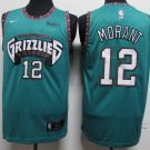 Men's Memphis Grizzlies #12 Ja Morant Jersey Teal Classic Edition Swingman Basketball
