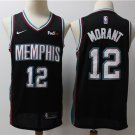 Men's Memphis Grizzlies #12 Ja Morant Jersey 2020 Black Classic Edition Swingman Basketball