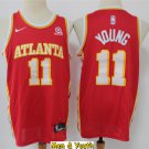 men's & youth Atlanta Hawks #11 Trae Young Jersey 2021 Red Icon Edition Swingman Basketball