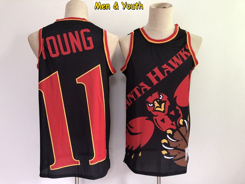 Atlanta Hawks Young #11 Limited Black NBA Jersey - Kitsociety