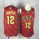men's & youth Atlanta Hawks #12 De'Andre Hunter Jersey Red Statement Edition Swingman Basketball