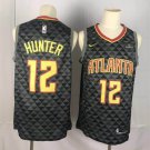 men's & youth Atlanta Hawks #12 De'Andre Hunter Jersey Black Icon Edition Swingman Basketball
