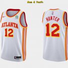 men's & youth Atlanta Hawks #12 De'Andre Hunter Jersey 2021 White Association Swingman Basketball