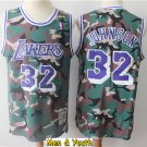 men's & youth Los Angeles Lakers #32 Magic Johnson Jersey Camo Classics Edition Basketball