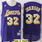 men's & youth Los Angeles Lakers #32 Magic Johnson Jersey Purple Classics Throwback Basketball
