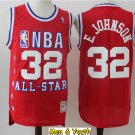 men's & youth Los Angeles Lakers #32 Magic Johnson Jersey Red 1988 All-Star Classics Basketball