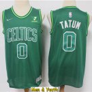men's & youth Boston Celtics #0 Jayson Tatum Jersey 2021 Green Earned Edition Swingman Basketball