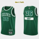men's & youth Boston Celtics #36 Marcus Smart Jersey 75th Diamond 2022 Green City Edition Basketball