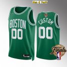 men's & youth Boston Celtics #00 Custom Name Number Jersey 2022 Finals Green Icon Edition Basketball