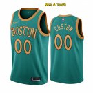 men's & youth Boston Celtics #00 Custom Name Number Jersey 2020 Green City Edition Basketball