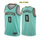 men's & youth Charlotte Hornets #0 Miles Bridges Jersey Teal Buzz City Swingman Basketball