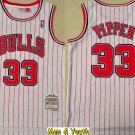 men's & youth 1995 All-Star Game #33 Scottie Pippen Jersey White Red Pinstripe Classics Basketball