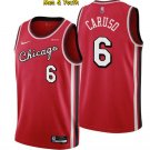 men's & youth Chicago Bulls #6 Alex Caruso Jersey 75th Diamond 2022 Red City Edition Basketball