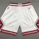 Men's Chicago Bulls Basketball Game Shorts White Association Swingman Top Quality Embroidery Pants
