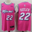men's & youth Miami Heat #22 Jimmy Butler Jersey Pink Earned Edition Swingman Basketball