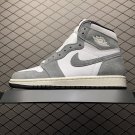 unisex jumpman jordan one High Washed Black athleisure fashion trend sneakers with shoes box