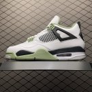 unisex jumpman jordan four Oli Green athleisure fashion trend sneakers with shoes box