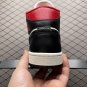 unisex jumpman jordan one mid Black and white red athleisure fashion trend sneakers with shoes box