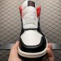 unisex jumpman jordan one mid Black and white red athleisure fashion trend sneakers with shoes box