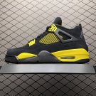unisex jumpman jordan four  Thunder athleisure fashion trend sneakers with shoes box