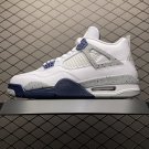 unisex jumpman jordan four  Midnight Navy athleisure fashion trend sneakers with shoes box