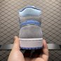 unisex jumpman jordan one mid White and blue athleisure fashion trend sneakers with shoes box