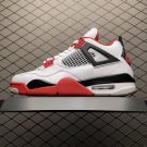 unisex jumpman jordan four  Fire Red athleisure fashion trend sneakers with shoes box