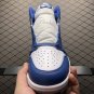 unisex jumpman jordan one High True Blue athleisure fashion trend sneakers with shoes box
