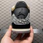 unisex jumpman jordan three Black Gold athleisure fashion trend sneakers with shoes box