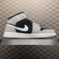 unisex jumpman jordan one mid black gray athleisure fashion trend sneakers with shoes box