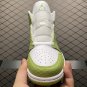 unisex jumpman jordan one mid green python athleisure fashion trend sneakers with shoes box