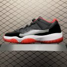 unisex jumpman jordan eleven low black red athleisure fashion trend sneakers with shoes box
