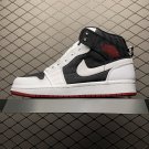 unisex jumpman jordan one mid white black athleisure fashion trend sneakers with shoes box