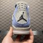 unisex jumpman jordan four University Blue athleisure fashion trend sneakers with shoes box