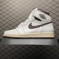 unisex jumpman jordan one high sail and burgundy athleisure fashion trend sneakers with shoes box