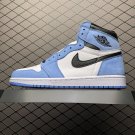 unisex jumpman jordan one high University Blue athleisure fashion trend sneakers with shoes box