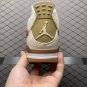 unisex jumpman jordan four khaki athleisure fashion trend sneakers with shoes box