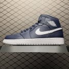 unisex jumpman jordan one mid obsidian athleisure fashion trend sneakers with shoes box