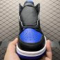 unisex jumpman jordan one high black royal blue athleisure fashion trend sneakers with shoes box
